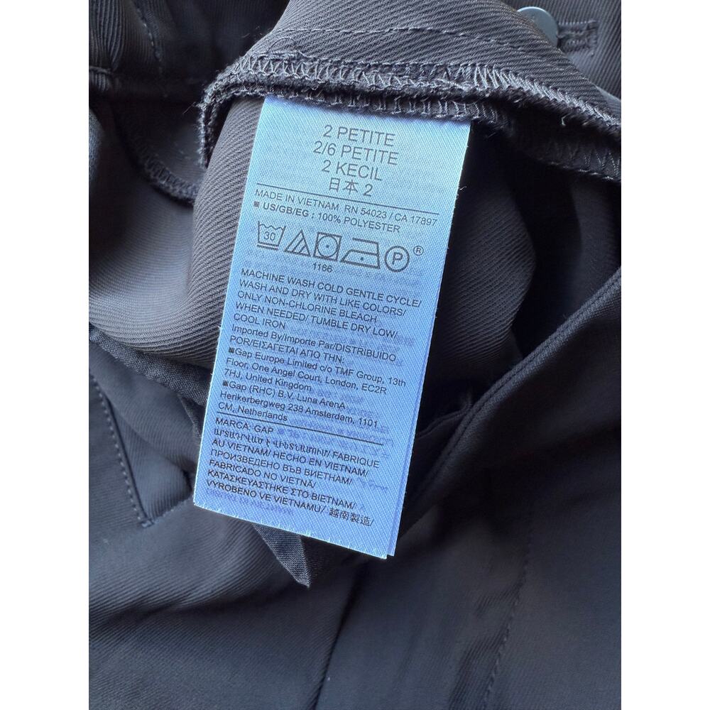 $90 Gap 365 High Rise Cargo Pleated Trousers - 2 Petite - Terra Brown - Picture 9 of 9